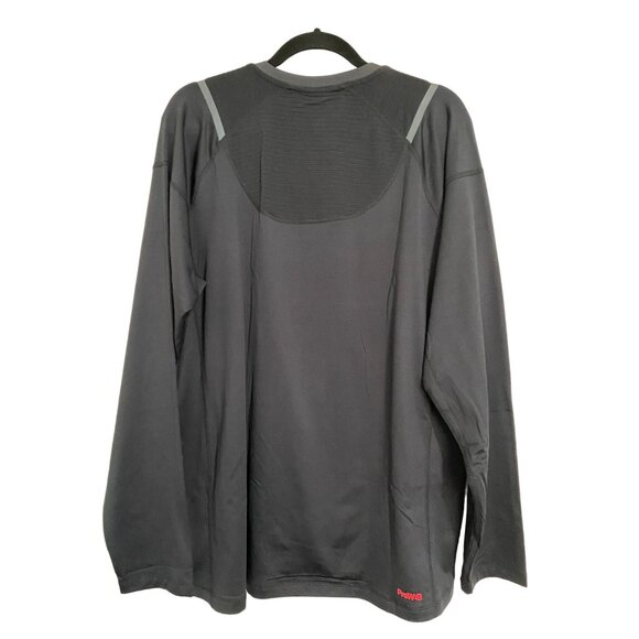 Spyder Men's Large Black Active Long Sleeve ProWeb Microfleece Tee T-Shirt - Picture 6 of 11